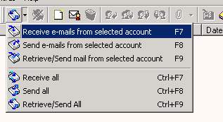 Toolbar Check mail